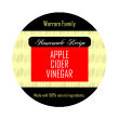 Apple Cider Vinegar Regular Mouth Ball Jar Topper Insert